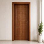 درب طرح چوب مدل خطوط افقی کلاسیک